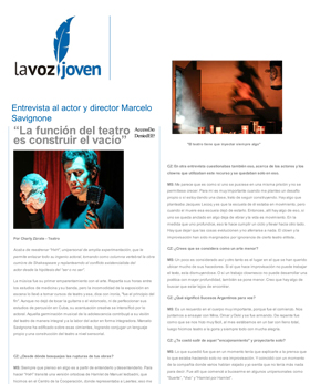 Nota de HxH en La voz joven